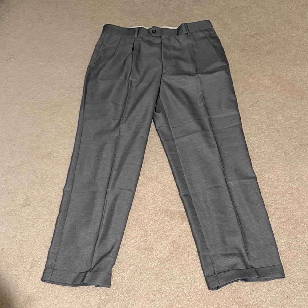 Saddlebred Gray Stanford Trousers Dress Pants